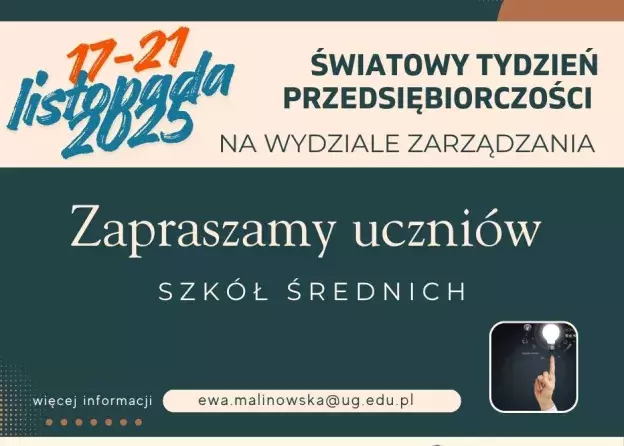 Światowy Tydzień Przedsiębiorczości na Wydziale Zarządzania